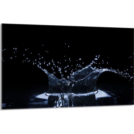 Placa protectora de vidrio para estufa 80x52 Agua (1/5)