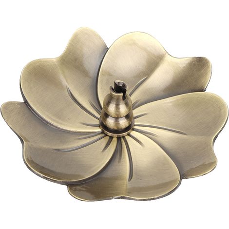 Support de brûle-encens en cuivre mini, base pour encens en spirale et bâtonnets, décoration intérieure, modèle n°2 (1/5)