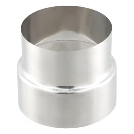 Tuyaux de Poêle Réduction Conduit Réducteur de Conduit de Cheminée Réducteur Conduit en Acier Inoxydable ø110 mm à ø100 mm (1/4)