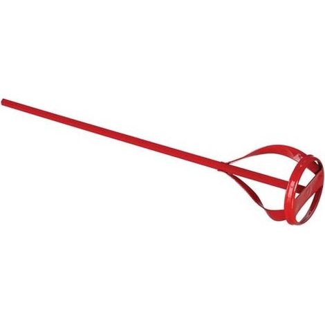 Toolland Mezclador de pintura universal, 60 x 400 mm, acero recubierto de plástico, para taladro, para pintura y barnices (1/2)