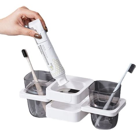 Porte-brosse à dents multifonctionnel et organisateur-Porte-brosse à dents multifonctionnel et organisateur (1/4)