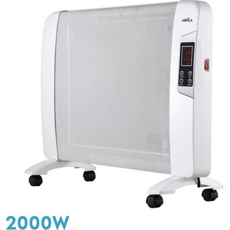 Heizkörper de mica warm 2000w 1element white w/remote timer display thermostat reg.54x82,5x27cm