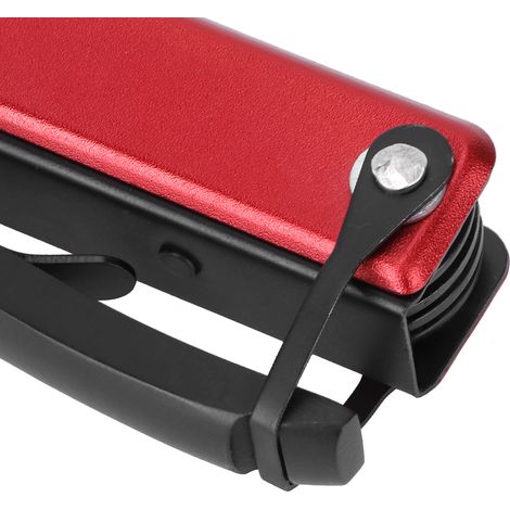 Hache-marteau multifonction 15 en 1 pour le camping et la survie : tournevis, pince, ouvre-bouteille (rouge) (1/5)