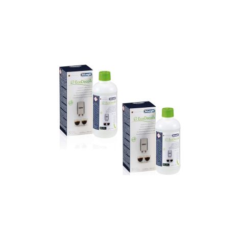 Juego de 2 - Descalcificador 500ml ECODECALK Cafetera, Espresso 5513291781 5513296041 DELONGHI