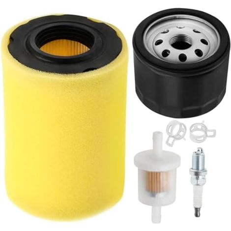 Compatible avec le kit de filtre à air de rechange pour John Deer Z345 Z345R Z345M Z235 E120 LT150, MIU13038 Filtre à air Tune Up Kit de remplacement pour 590825 591334 594201 MIU14395 (1/4)