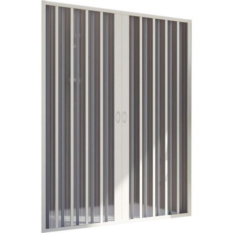 Duschkabine für Nische "Flex"mit breitem Band zentrale Faltöffnung reduzierbar "Made in Italy" -160 X h 185 cm (1/5)