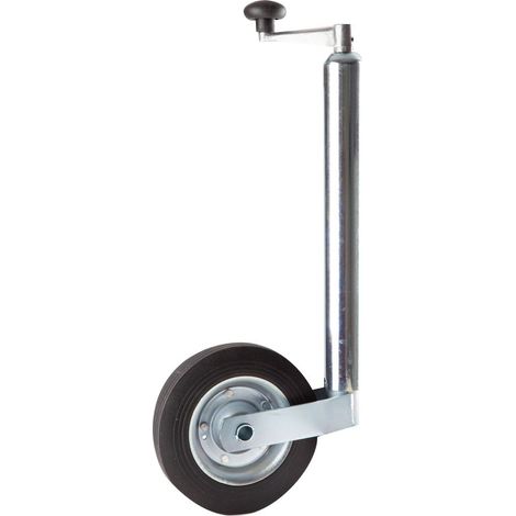 Trendline Stützrad für Anhänger Ø 4,8cm mit Kurbel Universal Wohnwagen Bugrad