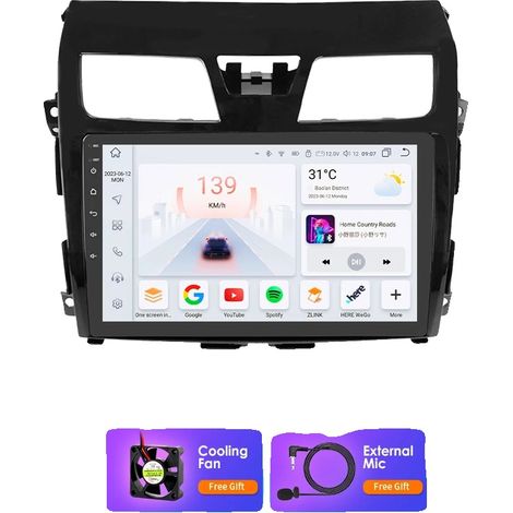 Radio para coche, sistema de navegación, conectividad inalámbrica, compatible con Nissan ALTIMA TEANA 3 2013 - 2018 GPS Navigation RDS DSP BT 4G, S8 (8 núcleos 8G 128G) (1/2)