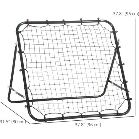Filet de rebond de volley-ball noir, cible d'entraînement de football, équipement de pratique de tir au but pour le jeu sportif (1/5)