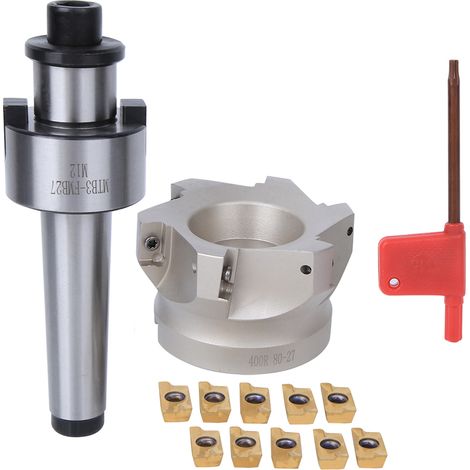 MTB3 FMB27 Porte-Pince de Fraisage 80, Fraise avec Plaquettes 1604APMT (Lot de 10 plaquettes de coupe) (1/5)