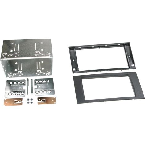 Kit 2Din compatible avec FORD CMax SMax Fiesta Focus Fusion Galaxy Kuga Transit 04-10 - Noir