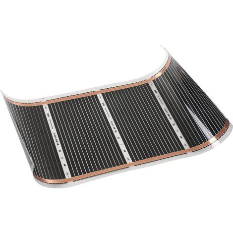 Tapis Chauffant au Sol 220v Tapis Chauffant électrique Adaptatif Facile à Installer Ultra Mince 100cm Longueur Uniforme Chauffage Domestique (50X100cm)