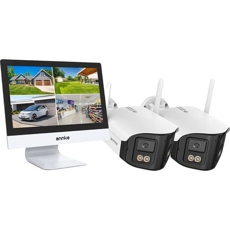 Cámara de seguridad, resolución de 4MP, intercomunicador bidireccional, 2 cámaras, ninguna (1/2)