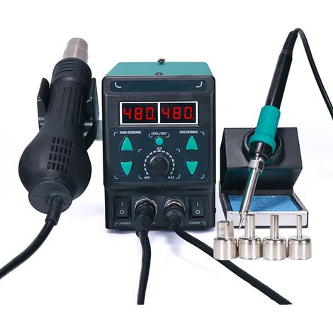 Fer à souder Station de soudage à air Chaud Station de retouche numérique DIY Réparation de téléphone Outil de Soudure BGA SMD Station de soudage
