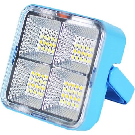 Projecteur solaire LED rechargeable - Projecteur extérieur USB, lampe de chantier puissante pour une visibilité accrue - FFY (1/4)