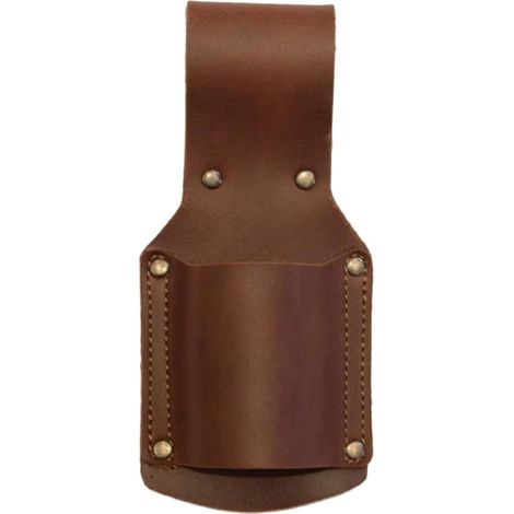 Leather Hammer Holder Belt Steel Rings Hammer Cases Hatchet Carrying Stand Tool Carrying Cradles (1/5)