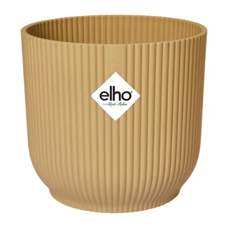 Pot de Fleur Pliable Plastique Recyclé Jaune 18 cm - PANGIVO