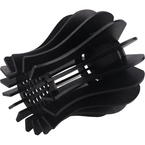 1 couleur : Noir  Matériau : Bois  Couvercle de vase en bois pour roses/fleurs de cerisier/fleurs/tournesols