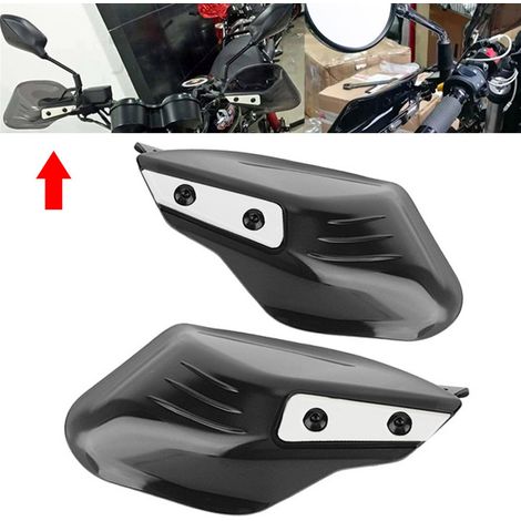 Motorrad-Handschützer, stoßfeste Lenkerprotektoren, schwarz, universelle Motorrad-Handschützer, Griff- und Hebelprotektoren, robuster Schutz für den Außenbereich (1/5)