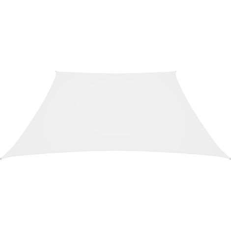 Sonnensegel Oxford-Gewebe Trapez 2/4x3 m Weiß
