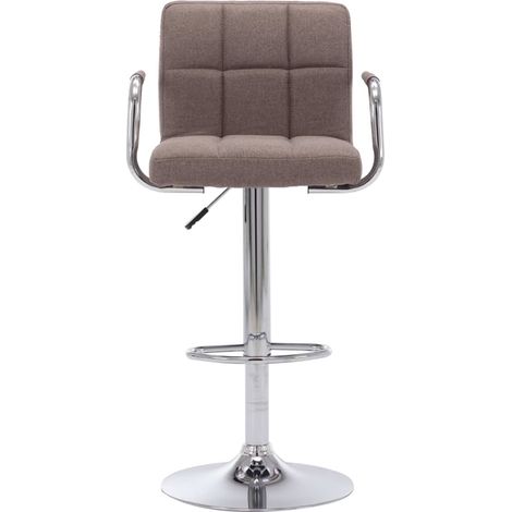 vidaXL Barhocker Taupe Stoff