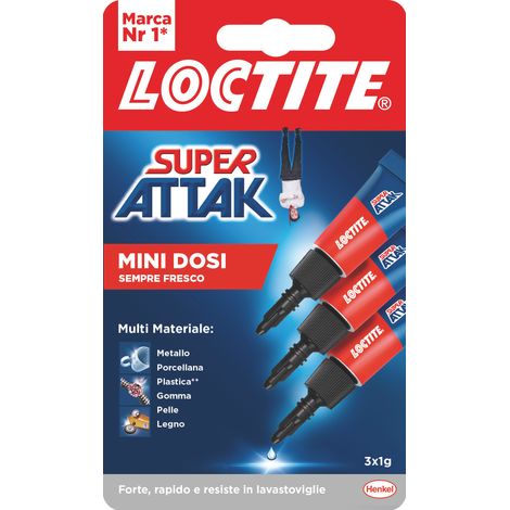 Henkel colla super attak mini dosi 3x1 gr. (24 pezzi) - Henkel (1/2)