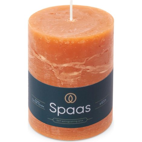 Bougie Pilier Rustique 80/110 mm 65h orange (1/3)