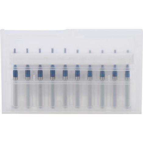 10 pièces Fraises à Graver CNC Bleues pour PCB, Fraises en Carbure 1.4mm pour Machine de Découpe et Routage (1/5)