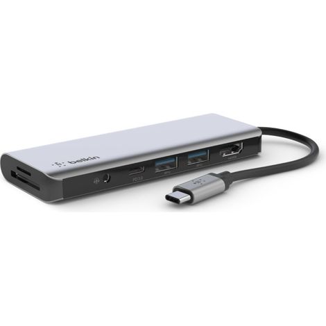 Belkin CONNECT USB-C 7-in-1 Multiport Adapter AVC009btSGY Datenverteiler/Umschalter (1/5)