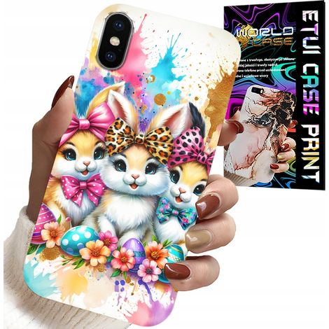 Custodia per iPhone XS MAX - coniglietti, Natale, coniglio, Pasqua (1/5)