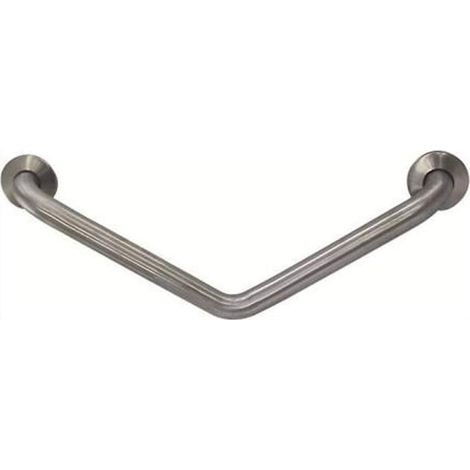 Barra diagonale maniglia di sostegno doccia disabili inox satinato nofer 15068.s