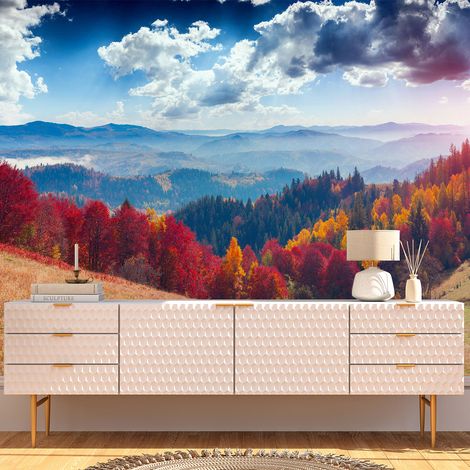 Papier peint panoramique - Paysage Automne - 130 cm x 73 cm (1/4)