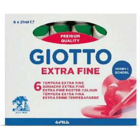 Tempera Giotto Tubo 7 Verde 12 X6