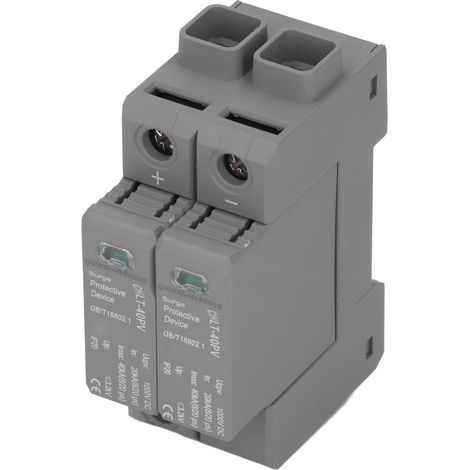 Überspannungsschutzgerät 2P Photovoltaik-Spannungsableiter 20–40 kA 1000 V DC (1/5)