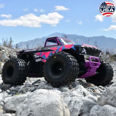 1-10 Dirt Hawg 2.0 F-R 2.6 MT Tires Mounted ARRMA Stock Wheel Black (2): ARRMA QUAKE & GORGON