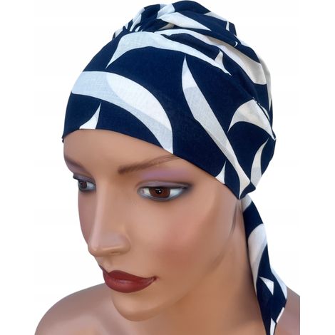 Turbante con pañuelo para la cabeza de mujer Tess 473 también después de la quimioterapia (1/5)