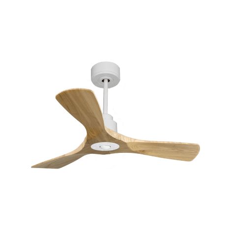 Tenerife Ring - Super destratificateur et ventilateur DC 106 cm blanc pales bois clair idéal 10 à 20 m² (1/5)