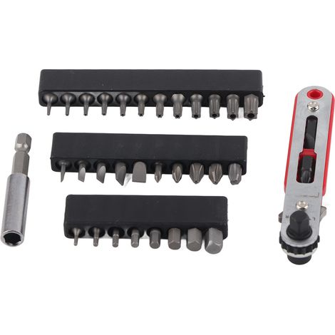 Clé à cliquet à douille CRV, grand tournevis à torsion et kit d'outils à main de 30 embouts (1/5)
