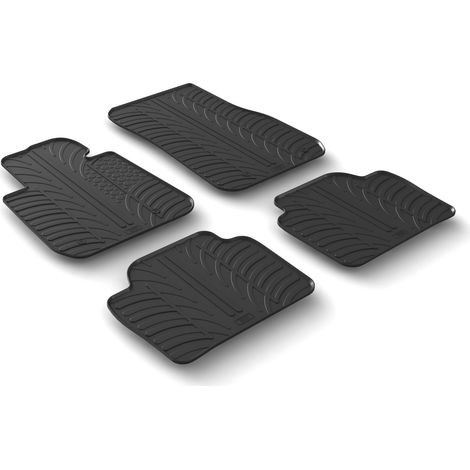 Set tappeti su misura in gomma - compatibile per  Bmw Serie 3 (F30) (02/1211/18) -  Bmw Serie 3 Touring (F31) (06/1207/19)