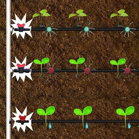 10 pièces vanne à douille filetée mâle accessoires de ceinture d'irrigation goutte à goutte 16 vanne à double douille (1/3)