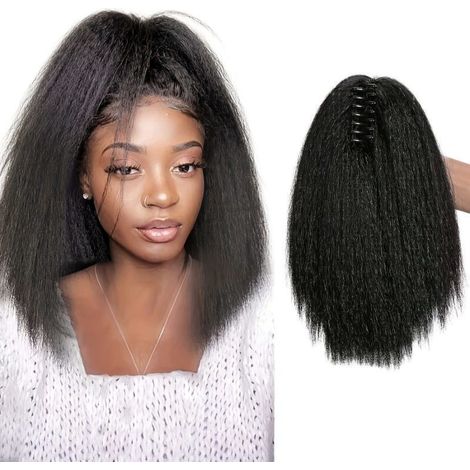 Pinza para el cabello ligera y portátil fabricada con material sintético resistente al calor. (1/5)