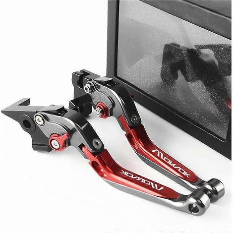 Applicable aux freins en alliage d'aluminium modifié Chunfeng 700CL-X Sport Heritage, guidon avec klaxon, guidon d'embrayage (rouge titane) (1/5)