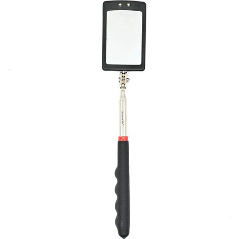 Rétroviseur télescopique avec LED – Longueur réglable de 28 à 87 cm, miroir de 40 x 65 mm (1/5)