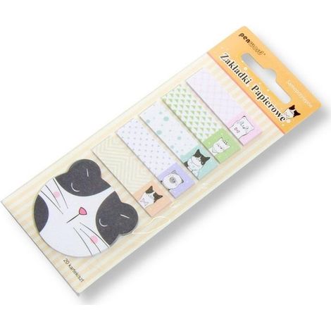 Pestañas de índice de 12x45 mm, 6x20 hojas de papel