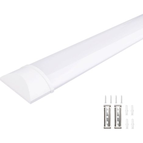 Reglette LED extra plate LINE 32W IP40 3600Lm 118cm Température de Couleur: CCT 3 Couleurs (1/4)