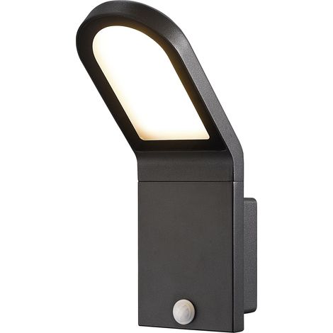 Wandleuchte Sensor Castello Ip54 Led Smd 10w 1200lm Cri80 3000k 103º Dämmerung,Bewegung Anthrazit