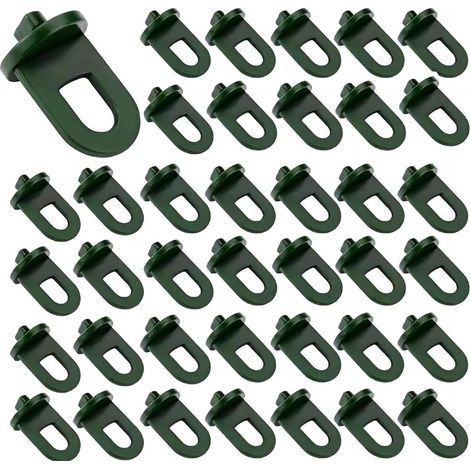 CCYKXA 100 Pcs Greenhouse Hook Plastic, greenhouse accessories for hanging baskets, pots, outdoor garden plants, hanging plant netting, plastic insulation and shading