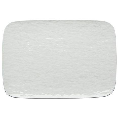 Vassoio in Porcellana Rettangolare Bianco Touch me 30 x 21 cm (1/2)