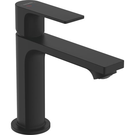 Mitigeur monocommande pour lavabo Rebris E 110 CoolStart avec ZAG mat noir (1/9)