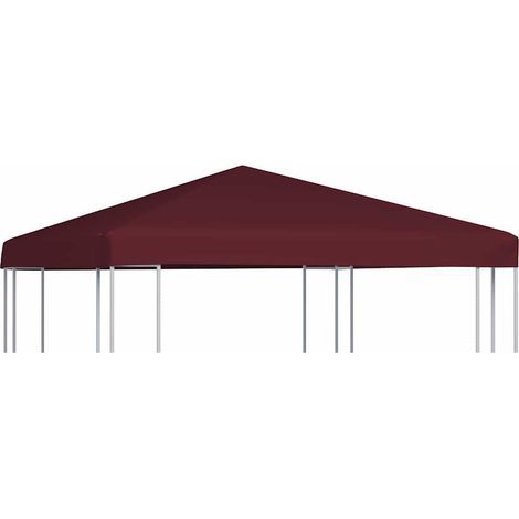 Pavillondach 310 g / m² 3x3 m Weinrot